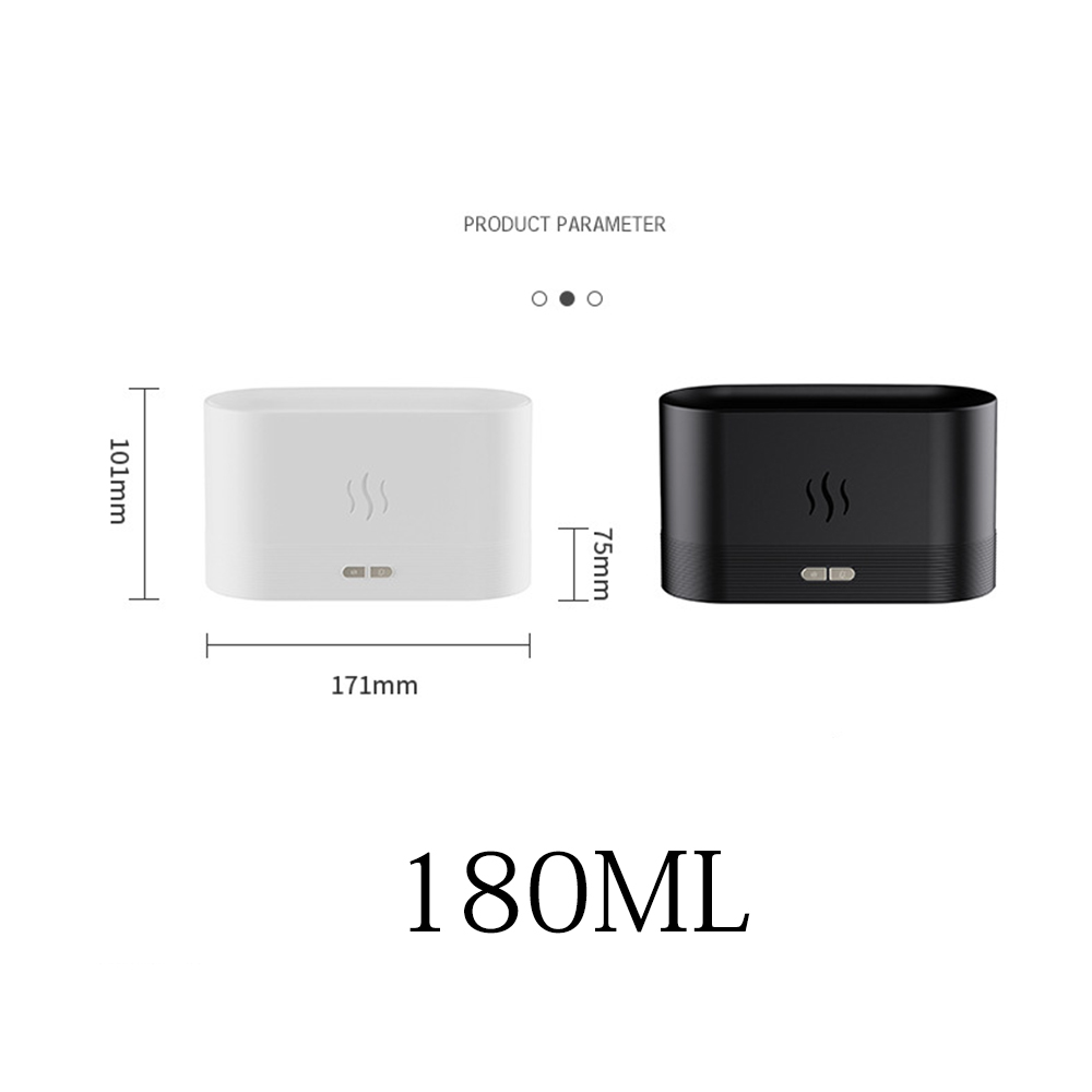 AZTHRONE New Simulation 3D Flame 7 Color Home Ultrasonic Cool Mist Aromatherapy Scent Diffuser Machine Flame Aroma Diffuser Humidifier
