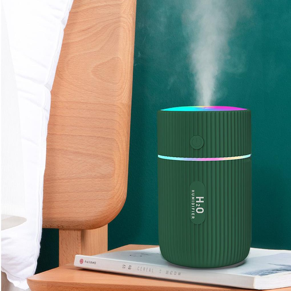 AZTHRONE 220ML Cup Humidifier Mini Portable Car Home Humidifier USB Fine Spray Adjustable Timing Humidifiers Humid Essential Oil Diffuser Aromatherapy Cup Humidifiers With Colorful Atmosphere Lights