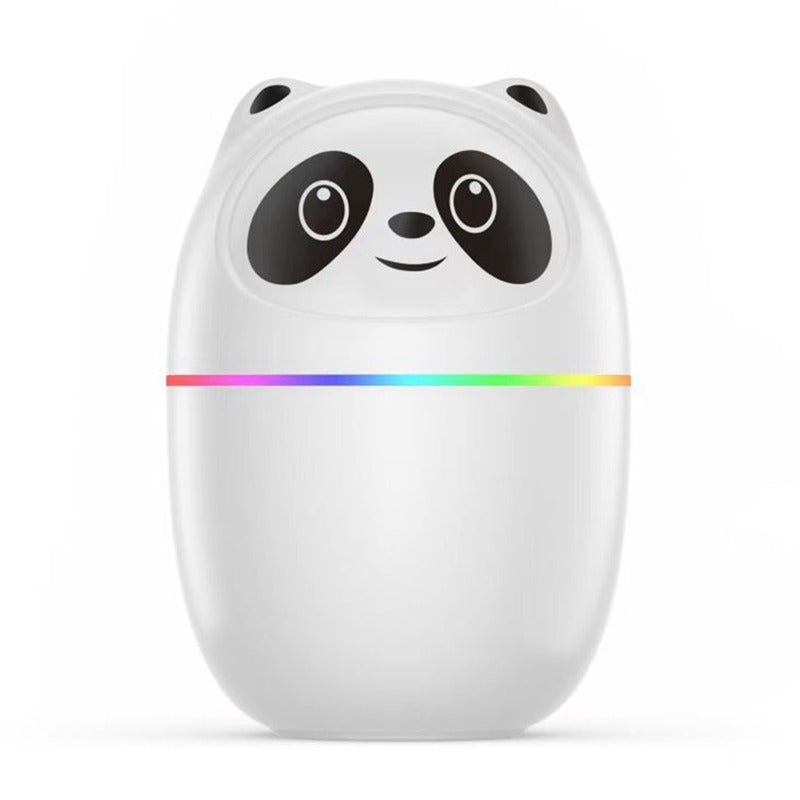AZTHRONE Pandas Air Humidifier Cute 220Ml Aroma Essential Oil Diffuser USB Fogger Mist Maker With Colorful Night Light