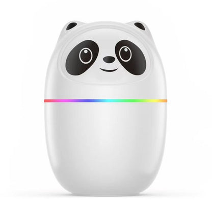 AZTHRONE Pandas Air Humidifier Cute 220Ml Aroma Essential Oil Diffuser USB Fogger Mist Maker With Colorful Night Light
