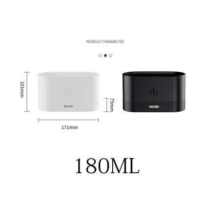 AZTHRONE New Simulation 3D Flame 7 Color Home Ultrasonic Cool Mist Aromatherapy Scent Diffuser Machine Flame Aroma Diffuser Humidifier